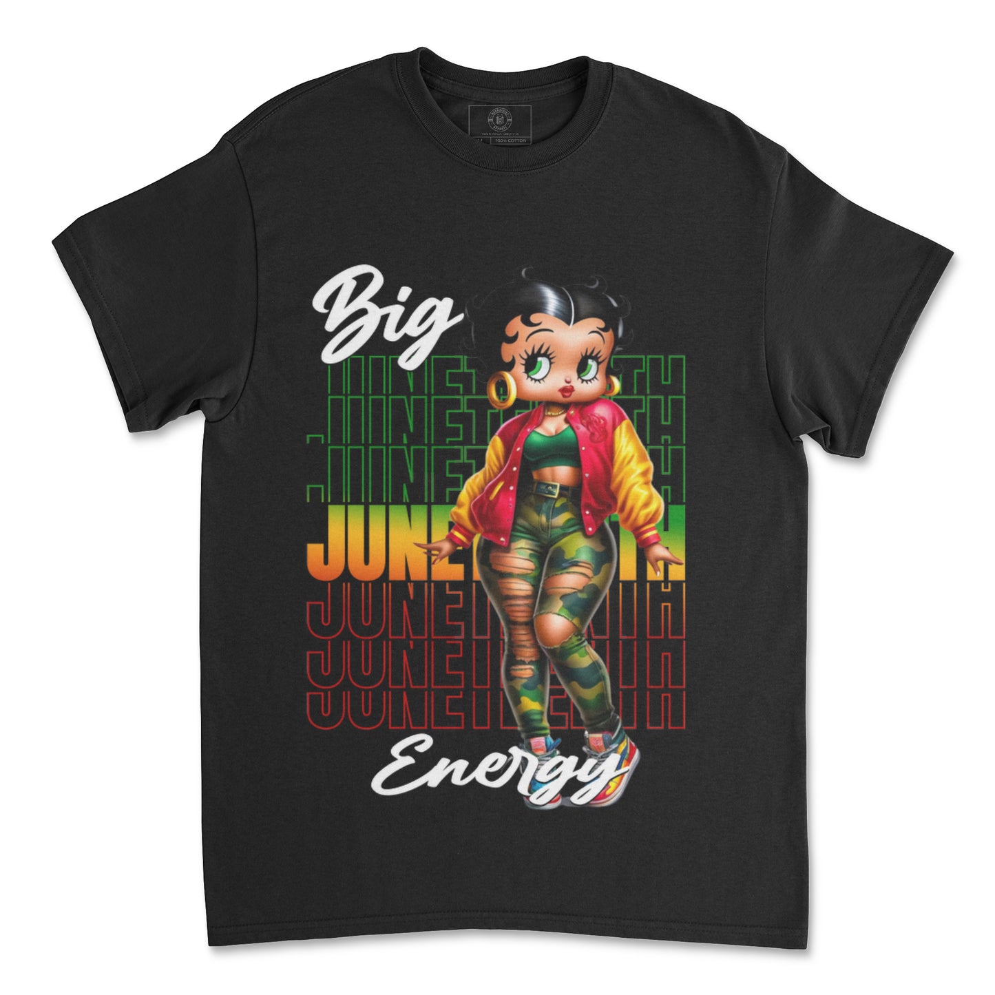 🖤💚❤️ Juneteenth x Betty Boop Tee – Macnificent Apparel 💚❤️🖤