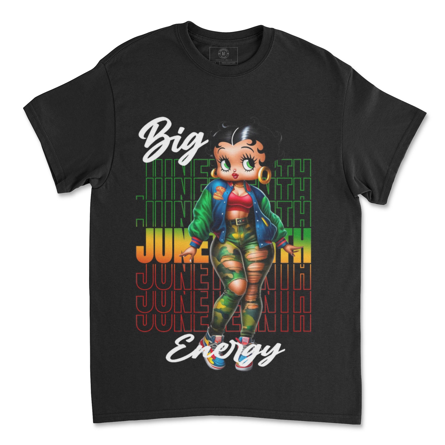 🖤💚❤️ Juneteenth x Betty Boop Tee – Macnificent Apparel 💚❤️🖤