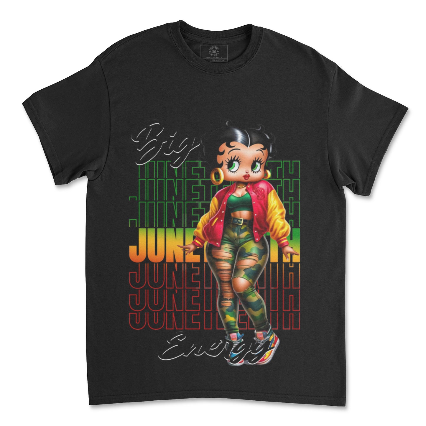 🖤💚❤️ Juneteenth x Betty Boop Tee – Macnificent Apparel 💚❤️🖤