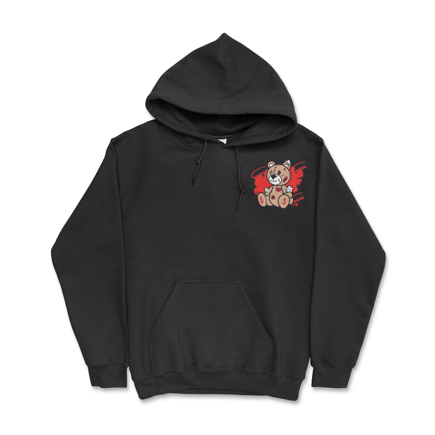 Black with Red Perfectly Imperfect Hoodie