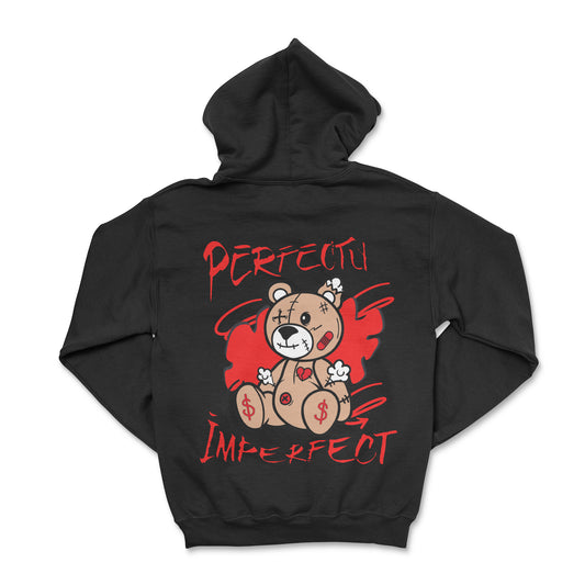 Black with Red Perfectly Imperfect Hoodie